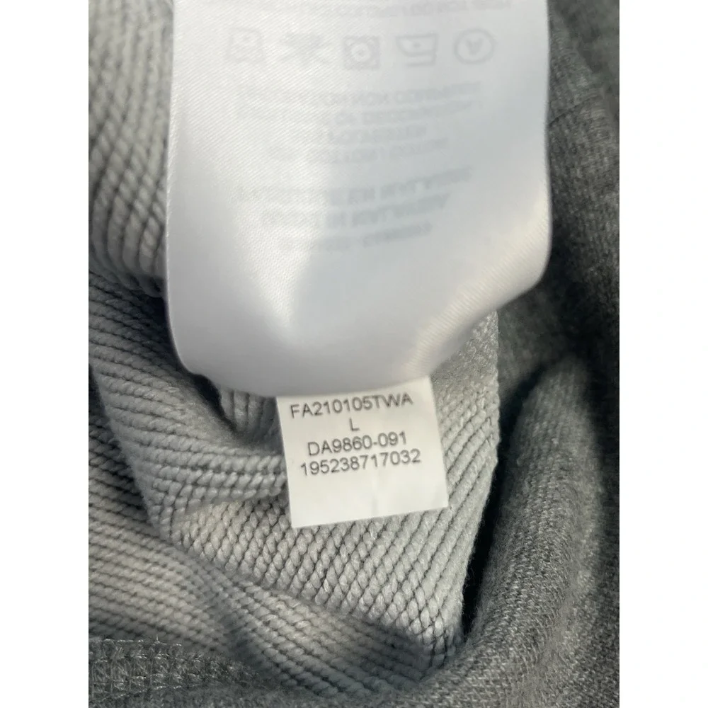 Jordan Hoodie Mens Size Large Gray Jumpman Logo Nike Dri Fit Sweatshirt DA9860